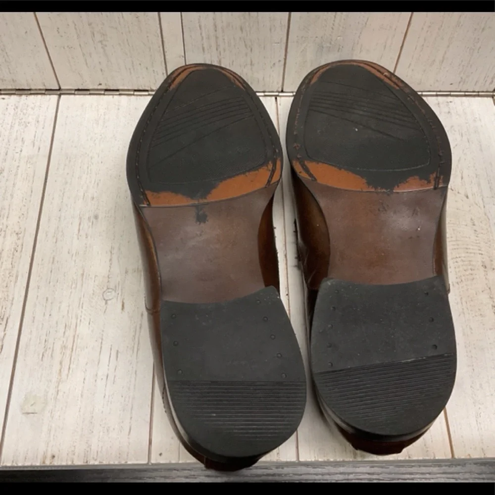 ALFANI‎ 360 Flex Mens Cedric Brown Leather Loafers Size 9M